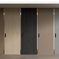 Modern sliding door wooden sliding door sliding door hidden door invisible door screen partition 3d model