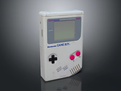 Classic Nintendo Game Boy Handheld Entertainment Device Retro Portable Gaming Console 3d model
