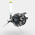 aircraft engine aircraft engine propeller aircraft engine 3d model