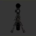 High Precision Tactical Sniper Rifle With Scope Bipod And Long Barrel Design