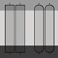 Modern craft glass screen partition 3d model