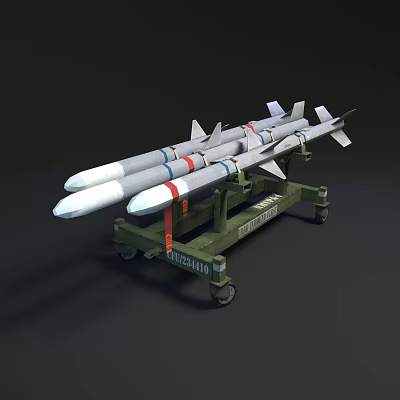 modern missile 3d model
