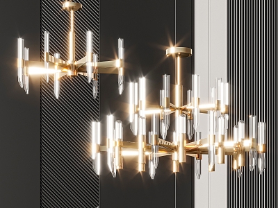 Modern chandelier 3d model