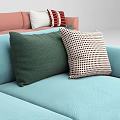 Modern Sofas In Various Colors Featuring Decorative Cushions And Comfortable Design 3d model
