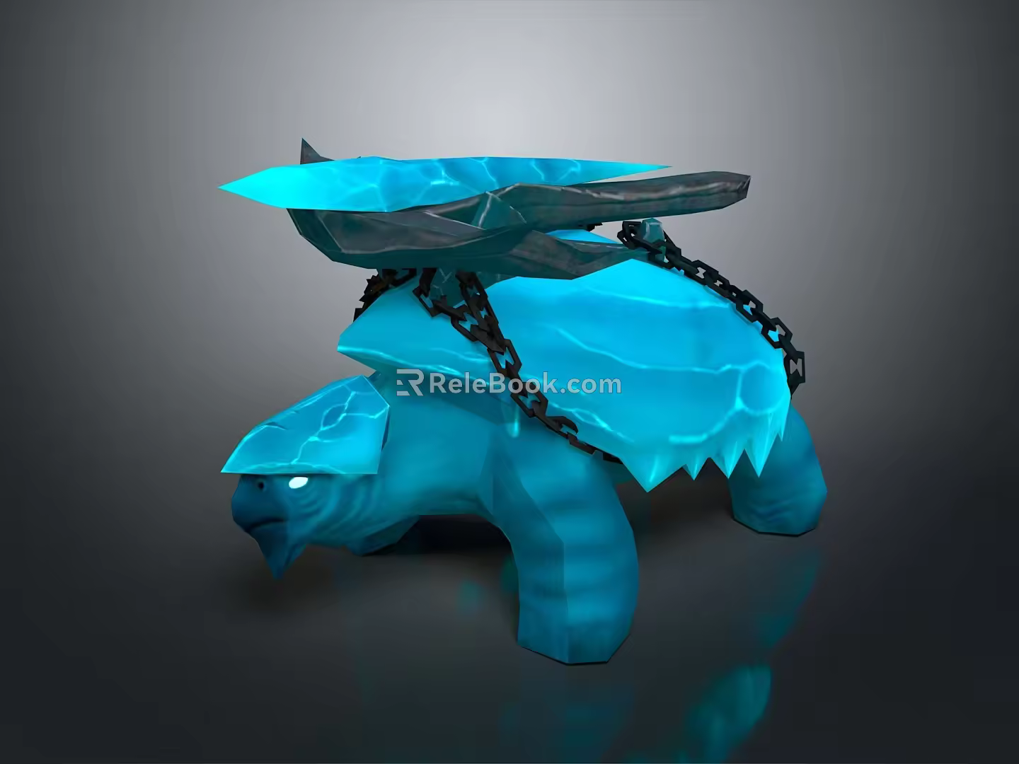Turtle Cartoon Turtle Snapping Turtle Chickbill Turtle Reptile Cold Blooded Animal Reptile Class 3d model