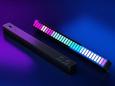Modern Decorative LED Strip Lights With Colorful Ambient Lighting And Multiple Hues 3d model