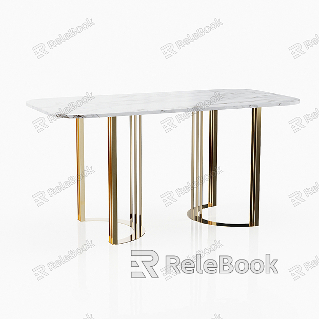 Light Luxury Dining Table Long Dining Table model