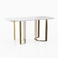 Light Luxury Dining Table Long Dining Table 3d model