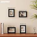 White Photo Frames for Home Decor Matted for 3x5.5 Without Mat and Double Mat Options