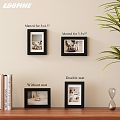 Picture Frame Ornaments Combination Log Style Decoration Photo Frame Photo Frame Combination Simple Cabinet Log Style Side Cabinet Desktop Decoration Simple Cabinet Log Cabinet 3d model