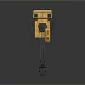 Functional Vehicle Yellow Mining Excavator Featuring Large Bucket Tracked Chassis And Mechanical Arm