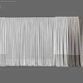 Modern White Grey and Dark Curtains With Gold Stripes and Textured Herringbone Design