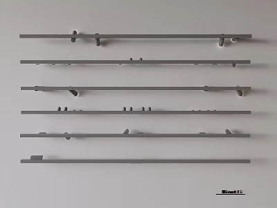 Different Types of Downlights And Spotlights With Installation Accessories And Design Variations 3d model