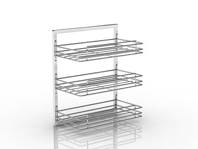 Modern embedded basket seasoning rack 3d model