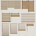 Various Stylish Window Blinds With Modern Design Features And Natural Textures