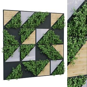 Modern Plant Wall Green Plant Wall Image Wall Green Plant Wall Decorative Wall Shrub Landscape Garden Background Wall 3d model