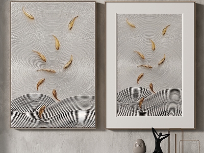 modern decorative painting 3d model