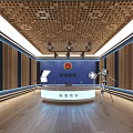 Professional Monitoring Room With Multiple Display Screens Control Consoles And Workstations