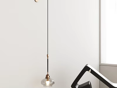 Modern Minimalist Wall Lamp With Brass Accent And Glass Shade For Interior Lighting 3d model