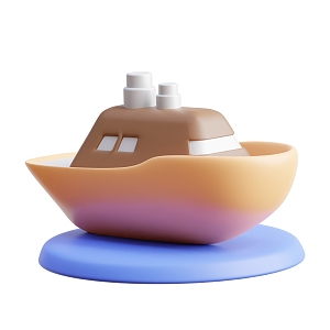 Modern Ship Cruise Ship Cartoon Ship Cartoon Cruise Ship 3d model