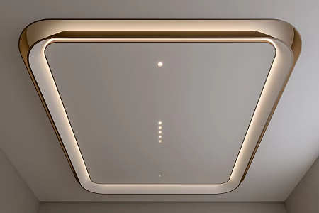 Modern Ceiling Arc Side Ceiling Narrow Side Anti-glare Downlight 3d model