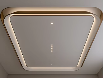 Modern Ceiling Arc Side Ceiling Narrow Side Anti-glare Downlight 3d model