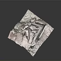Rocky Terrain With Scattered Stones Dirt And Natural Shallow Depression Formation Area