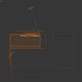 Modern Curtain Modern Window Screen 3d model