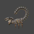 Mechanical Scorpion Sci Fi Design With Metallic Structure And Claw Details 3d model