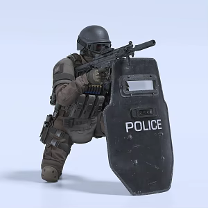 Special Forces Soldiers Police Military Special Forces 3d model