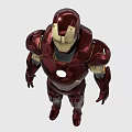 Iron Man Movie Character With Red And Gold Armor And Chest Reactor