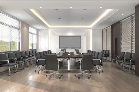 Modern Meeting Room Meeting Table and Chair 3d model