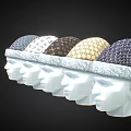 Various Patterned Winter Hats With Pom Poms On White Mannequin Heads