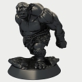 Ornament Giant Orc Mobile Phone Bracket 3d model