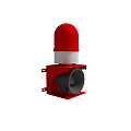 Red Industrial Alarm Siren With Warning Light Horn And Mounting Bracket