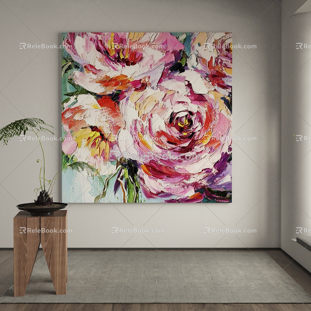 modern decorative painting 3d model