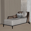 New Chinese-style chaise longue 3d model