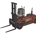 Heavy Duty Industrial Forklift With Cab Forks And Lifting Mechanism For Material Handling