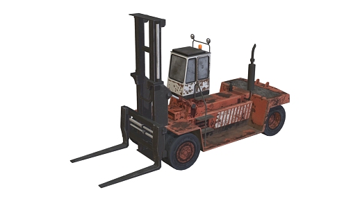 Forklift Transport Forklift Tractor Earth Cattle Tool Vehicle Low Face Number Low Model Simple Model Game Sub-era Film and Television Level Super Realistic High Precision 3d model