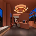 Mongolian Elements Cafe Modern Cafe 3d model