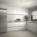 Modern Kitchen Interior Design With White Cabinets Stainless Steel Appliances And Natural Light