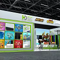 Modern Exhibition Super-dimensional Mutual Entertainment 3d model
