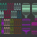Diverse Bottled Drinking Water And Barrels In Various Sizes And Packaging
