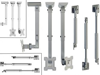 Modern support hydraulic support 3d model