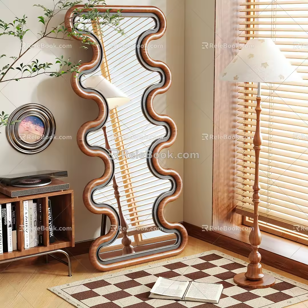 Mirror Full-length mirror Floor mirror 3d model