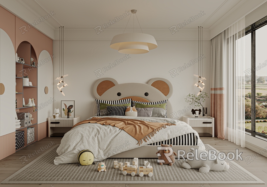 Modern Children's Room for Girls model