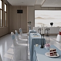 Wind Hotel Lobby Ballroom Reception Hall Wedding Hall 3d model