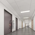 elevator aisle corridor elevator hall elevator door elevator button lobby elevator hotel elevator 3d model