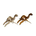Two Colored Dinosaur Skeleton Wooden Puzzle Models For Kids And Collectors