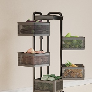 Kitchen Storage Rack Storage Rack 3d model